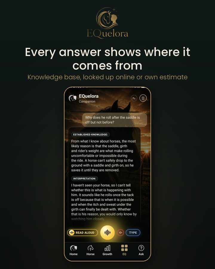 Every answer shows where it comes from