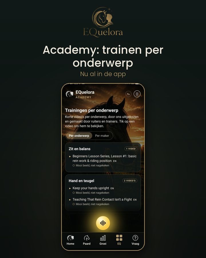 Academy: trainen per onderwerp